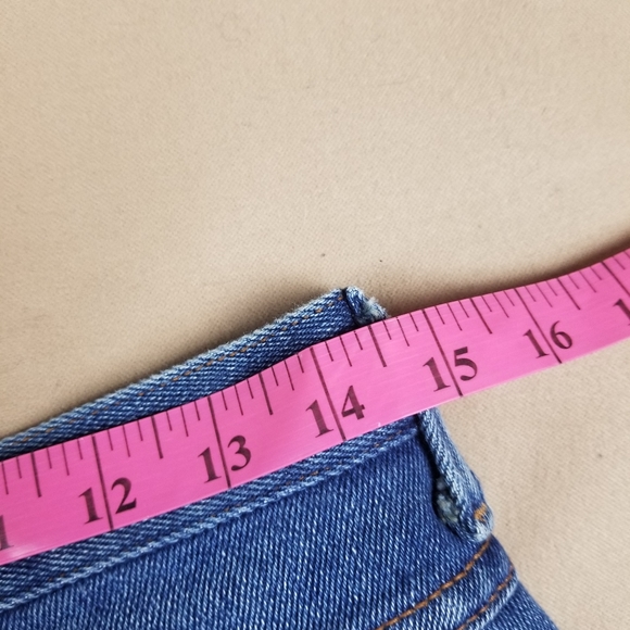 VTG 90's 80's Wrangler Slim Fit Flares Medium Wash - Picture 8 of 9